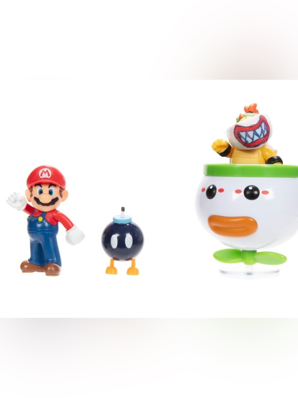 Nintendo Super Mario & Bowser Jr. 2.5” Figurines Mini Figure Trio NIB